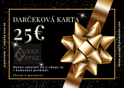 Darčeková karta Gold Style