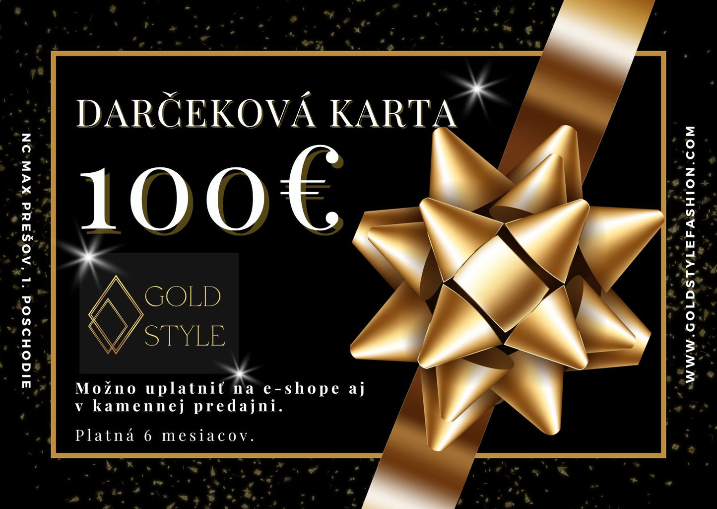 Darčeková karta Gold Style