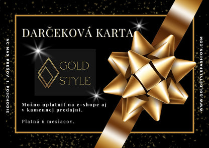 Darčeková karta Gold Style